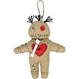 Voodoo Puppe aus Jute Priester Kostümzubehör Rache Ritual Magie...