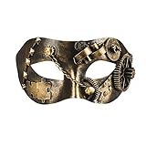 Boland 00209 - Augenmaske Steampunk, Retro-Maske im Bronzelook, mit...