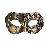 Boland 00209 - Augenmaske Steampunk, Retro-Maske im Bronzelook, mit...