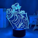 3d Nachtlichter Anime Jojo Bizarre Abenteuer Jotaro Kujo Schlafzimmer...