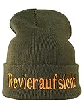 Strickmütze: Revieraufsicht - Jäger Förster Wald -...
