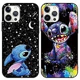 [2 Stück] Stitch Handyhülle für iPhone 12 Pro Max Hülle 6,7',Cute...