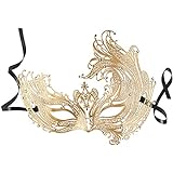 dressforfun 900880 Venezianische Metall Maske mit Strass, Filigrane...