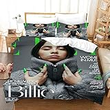 Bettwäsche Bettbezug Set 100% Polyester Mit Billie Eilish 135 X 200...