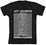 T Shirt # L Black # Unknown Pleasures Unisex Slim Fit