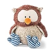 NICI Kuscheltier Eule Oscar mit drehbarem Kopf 35 cm – Eule...