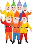 7 X Wichtel - Zwerg - Einheitsgrösse L - XL Grupenkostüm für 7...