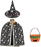 Kinder halloween kostüm, Gold Stern zauberumhang kleinkind, Mit Hexe...