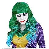 Lively Moments Perücke/Wig Evil Joker in grün - blau mit...