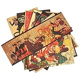 CosplayStudio Naruto Vintage Poster Set | Shinobi Retro Sepia Plakate...
