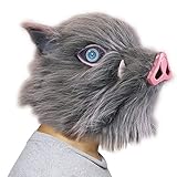 Chiefstore Inosuke Maske Anime Demon Hashibira Latex Helm Eber Cosplay...