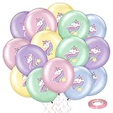 ruggito Latex Einhorn Luftballons, 20 Mehrfarbige Einhorn Ballons...