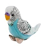 Teddys Rothenburg Kuscheltier Wellensittich 12 cm türkis sitzend...