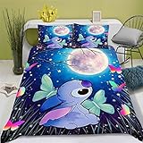 Doiicoon Lilo Und Stitch Bettwäsche, Stitch Bettwäsche 135x200 Für...