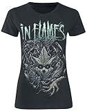 In Flames In Chains We Trust Frauen T-Shirt schwarz M 100% Baumwolle...