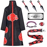Hereneer Akatsuki Mantel für Kinder Erwachsener Unisex Cosplay...