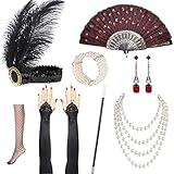 Nabance 20er Jahre Accessoires Gatsby Accessoires Damen 20er Jahre...