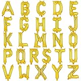 16 Zoll Klein Luftballon Buchstaben A Gold Ballons Small Mylar...