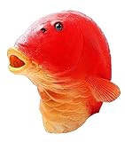 Goldfisch-Maske, roter Fisch, für Halloween, Kostümparty,...