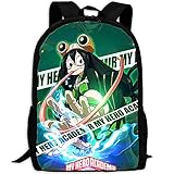 My hero academia Bag Asui Tsuyu Backpack for school, teenagers, boys...