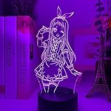3D Illusion Lampe Led Nachtlicht Mischung Hideri Kanzaki Für...