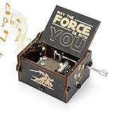 Yideng Holz-Spieluhr mit Handkurbel, Spieluhr mit Basteln Star Wars...