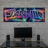 vr213 tjapalo® Xtra-Robust Gamer Poster mit Namen Wandbild Gaming...