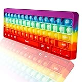 Skisneostype Push Bubble Poppet Fidget Toy Set, Regenbogen Klaviatur...