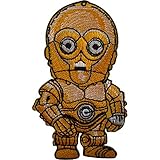 C3PO Star Wars Patch gesticktes Abzeichen Eisen auf Kleidung nähen...