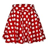 Damen Mädchen Basic Solid vielseitige dehnbaren informell Mini Skater...