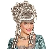 Boland 85822 - Perücke Marie-Sophie, grau, mit Locken,...