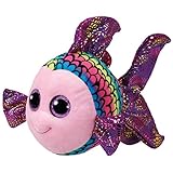 TY 37150 Fish Beanie Boo's Flippy Fisch mit Glitzeraugen, 24 cm,...