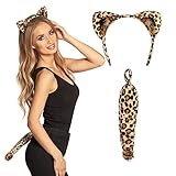 Boland - Kostüm-Set, Haarreif mit Ohren und Schwanz, Tier, Tiara,...