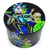 Grinder Rick und Morty 40 mm 4-teilige Gewürzmühle, Zinklegierung,...