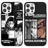 Omyzo 2 Packungen Handyhülle für Apple iPhone 13 6,1 Zoll, Manga...