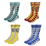 Harry Potter Socken Hogwarts Design Gryffindor Slytherin Hufflepuff...