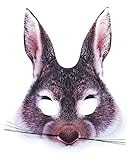 Rappa 160088 Lebensechte Tiermaske Hasenmaske Karnevalsmaske Hase