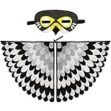 Aurasky Vogelflügel Kostüm Umhang Kinder, Vogelkostümkinder Eulen...