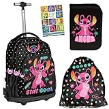 Goldkids Trolley Lilo und Stitch Motiv Rucksack Ranzen Federmappe...