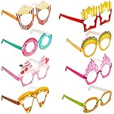24 Paar Lustig Brille Verkleidung Brille Donut Brille Eiscreme Pizza...