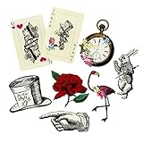 Talking Tables Lot of 8 Ensembles pour Fêtes sur le thème Alice au...