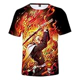 Demon Slayer Cosplay T-Shirt 3D-Druck Cartoons T-Shirt Anime Fans...