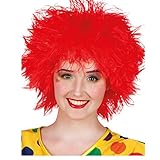 PARTY DISCOUNT ® Perücke Frizzy, Strubbel-Look, rot