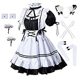 Anime French Maid Schürze, Lolita, Faschingskostüm, Cosplay Kostüm,...