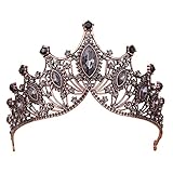 Kronen für Frauen, Vofler Schwarz Tiaras - Barock Hexe Böse Königin...
