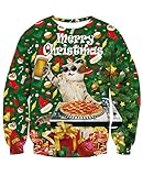 Hässliche Weihnachtspullover Herren 3D Personalisierte...