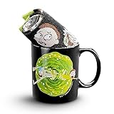 RICK AND MORTY, Porzellan, Tasse und Socken Pickle Rick Kaffeebecher...