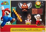 Nintendo - Jakks 400152 - Jakks Lava Castle Diorama Set, 6 cm, Round,...