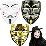 HONGECB Hacker Maske, V Für Vendetta Maske, Guy Fawkes Masken,...