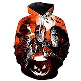 CHLOBLOM Halloween Michael Myers Kostüm Horror Movie Hoodie 3D...